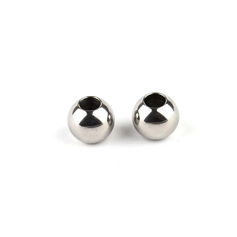 10pcs/lot 8/10mm Silver Stainless Steel Spacer Beads Ball with Big Hole 3mm Fits for Charm Bracelets Jewelry Making F2263
10pcs/lot 8/10mm Silver Stainless Steel Spacer Beads Ball with Big Hole 3mm Fits for Charm Bracelets Jewelry Making F2263