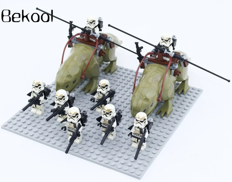 Star wars 2pcs Dewback + 8pcs Sandtroopers Compatible building block toys for Kid Action ROBOT Sandtroopers TOY 10pcs/lot
Star wars 2pcs Dewback + 8pcs Sandtroopers Compatible building block toys for Kid Action ROBOT Sandtroopers TOY 10pcs/lot