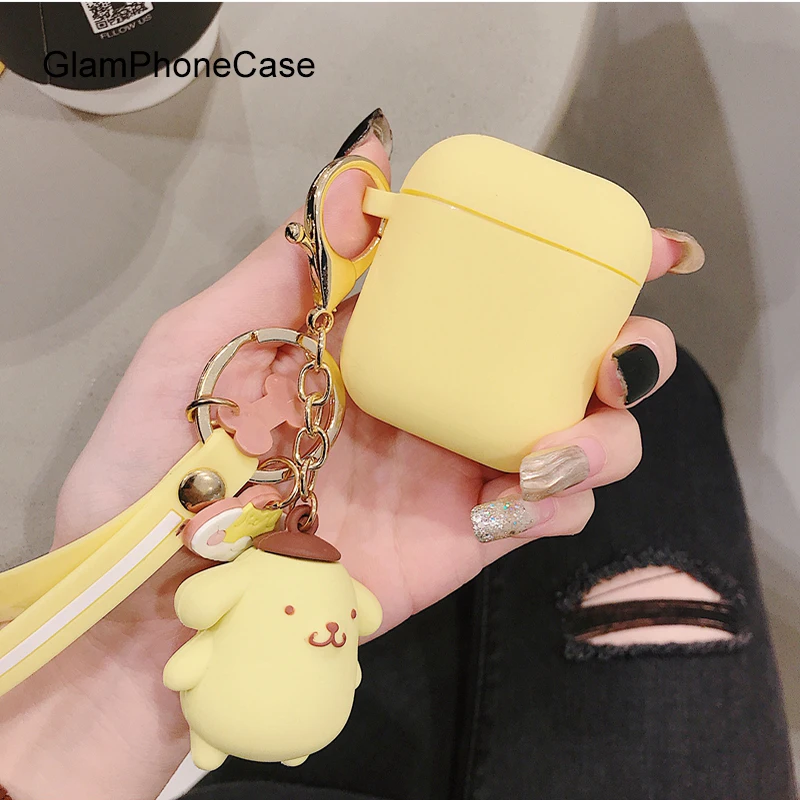 GlamPhoneCase Sanrio Pudding Dog Airpods1/2 поколение защитный чехол Apple беспроводная Bluetooth