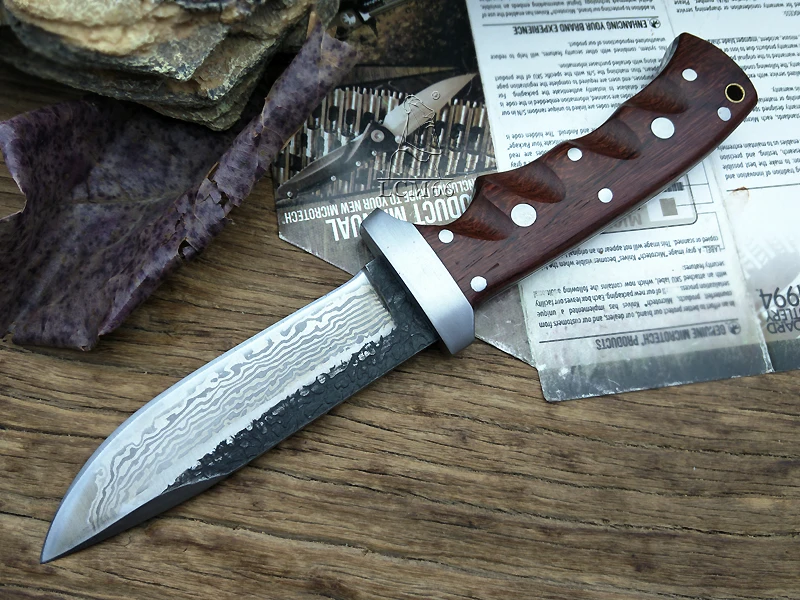 LCM66 кованый охотничий нож тактический фиксированный стальная головка + ручка из