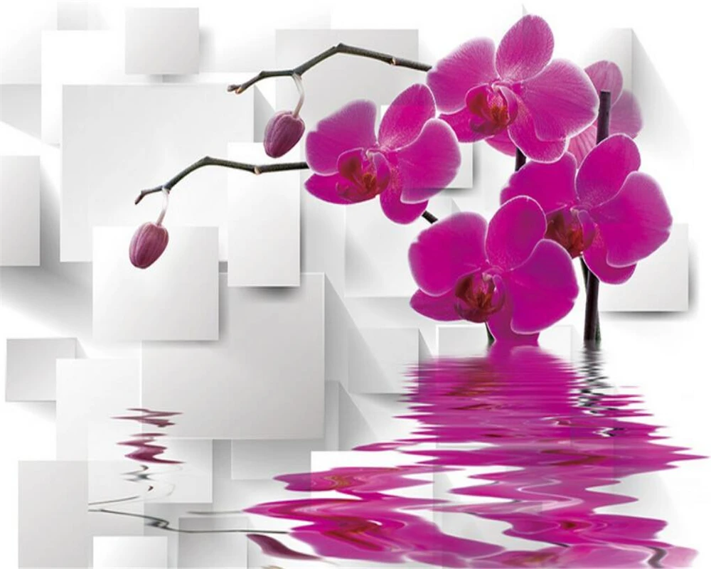 Beibehang Custom large photo wall mural wallpaper reflection water pattern moth orchid living room TV wall decoration painting
Beibehang Custom large photo wall mural wallpaper reflection water pattern moth orchid living room TV wall decoration painting