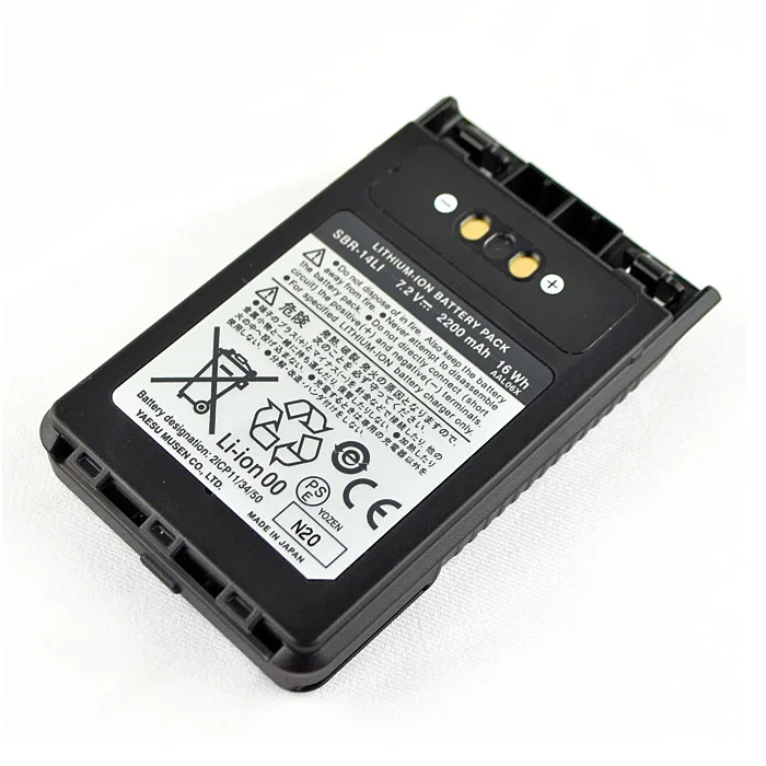 7.2V 2200mAh SBR-14LI Rechargable Li-ion Battery Pack for Yaesu VX-8R VX-8DR VX-8GR FT-1DR FT-2DR Two way radio
7.2V 2200mAh SBR-14LI Rechargable Li-ion Battery Pack for Yaesu VX-8R VX-8DR VX-8GR FT-1DR FT-2DR Two way radio