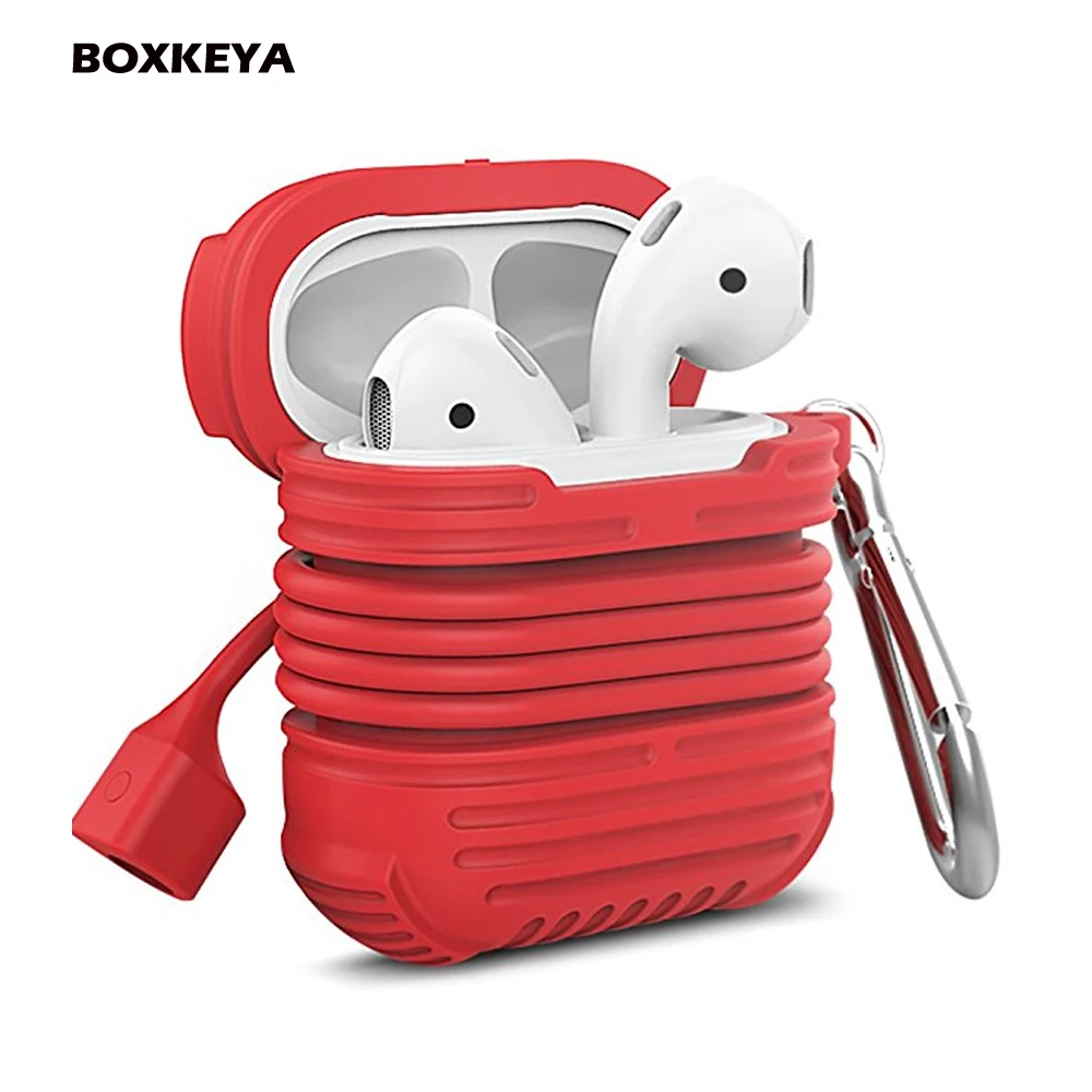 Red Silicone Protective Shockproof Cover Storage with Carabiner/Anti lost Magnetic Strap for Apple Airpods Candy Colors
Red Silicone Protective Shockproof Cover Storage with Carabiner/Anti lost Magnetic Strap for Apple Airpods Candy Colors