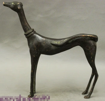 Free Shipping 9" Chinese Guardian Door Old Bronze Zodiac Dog Animal Greyhound Statue Figurine
Free Shipping 9" Chinese Guardian Door Old Bronze Zodiac Dog Animal Greyhound Statue Figurine