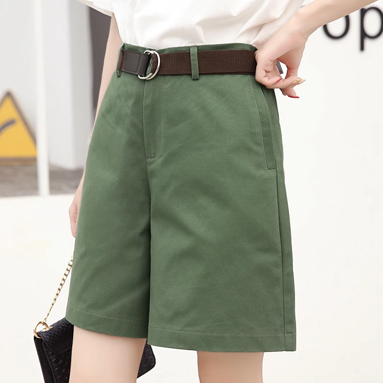 Half Long Korea Style Summer Woman Casual Shorts Plus Size S-2XL Cotton Fashion Design Lady Casual Solid Color Khaki White
Half Long Korea Style Summer Woman Casual Shorts Plus Size S-2XL Cotton Fashion Design Lady Casual Solid Color Khaki White