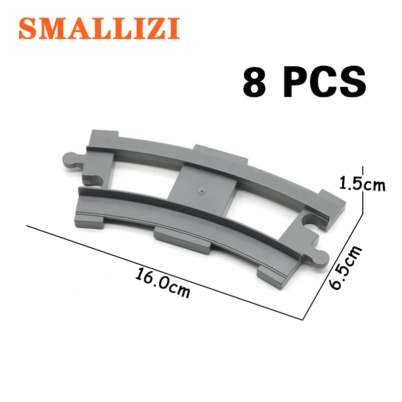 8pcs/lot Train Track Curved Track Building Blocks Accessories Compatible with Duplo Railway Switch Assemble Bricks Parts Toys
8pcs/lot Train Track Curved Track Building Blocks Accessories Compatible with Duplo Railway Switch Assemble Bricks Parts Toys