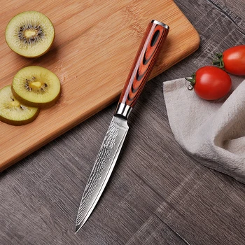 Sunnecko 5" Utility Damascus Knife Japanese VG10 Steel Blade Chef Kitchen Fruit Vegetable Cutter Wood Handle Cooking Knives
Sunnecko 5" Utility Damascus Knife Japanese VG10 Steel Blade Chef Kitchen Fruit Vegetable Cutter Wood Handle Cooking Knives