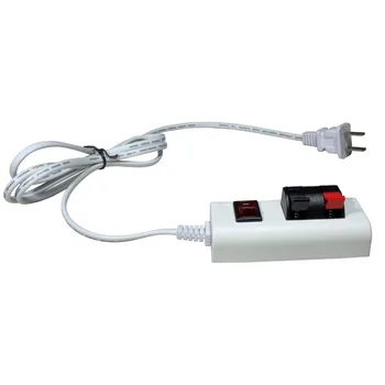 Safety 1.4 m Wire 2-pin Fixture White US/EU Plug With Switch Test Clip Test LED two position lamp test box Tester Detection Tool
Safety 1.4 m Wire 2-pin Fixture White US/EU Plug With Switch Test Clip Test LED two position lamp test box Tester Detection Tool