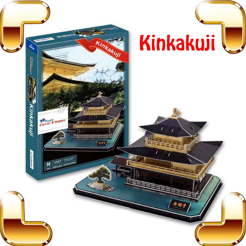 New Year Gift Kinkakuji Golden Pavilion 3D Puzzle Japan Temple Cultural Heritage Treasure Building Model DIY Toy Fun PUZ
New Year Gift Kinkakuji Golden Pavilion 3D Puzzle Japan Temple Cultural Heritage Treasure Building Model DIY Toy Fun PUZ