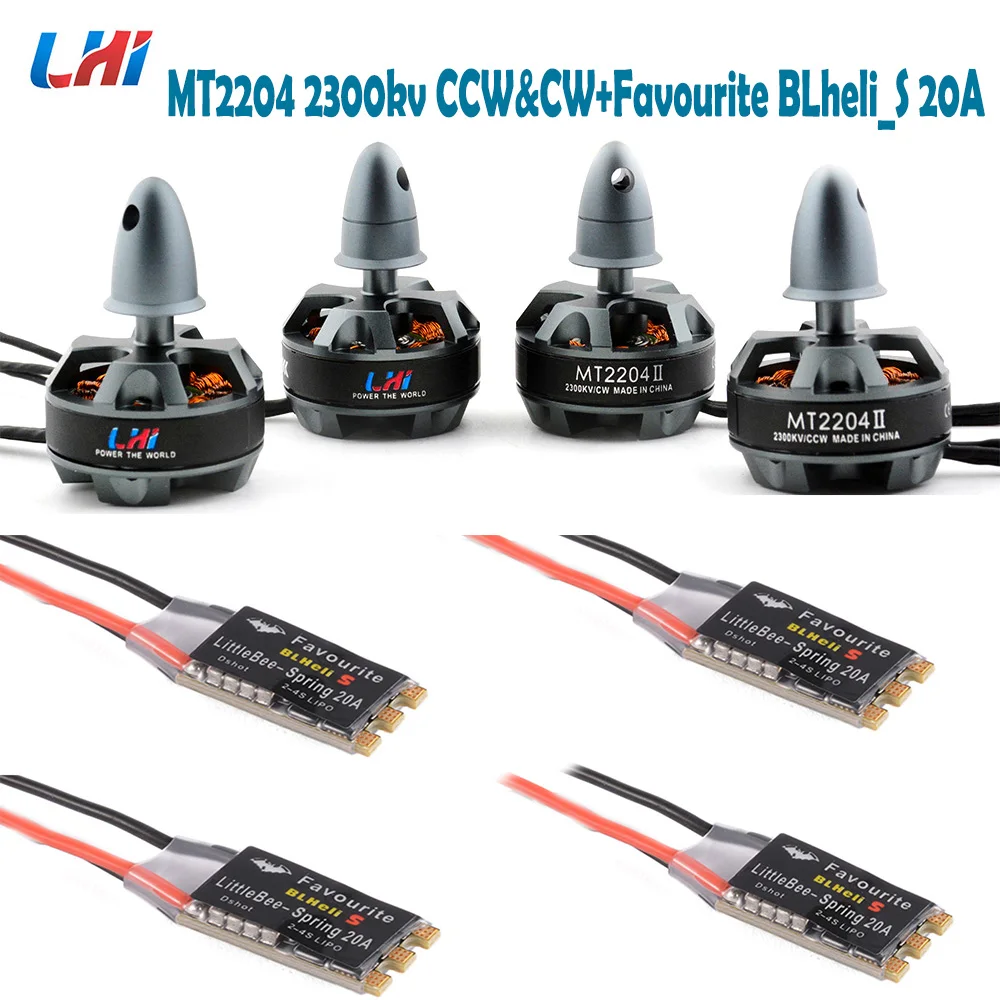 RC quadrocopter frame LHI 2204 CW&CCW 4 pcs Brushless Motor 4pcs BLHeli_32 22A ESC Favourite Blheli_s 20A esc for drone Quad 
RC quadrocopter frame LHI 2204 CW&CCW 4 pcs Brushless Motor 4pcs BLHeli_32 22A ESC Favourite Blheli_s 20A esc for drone Quad