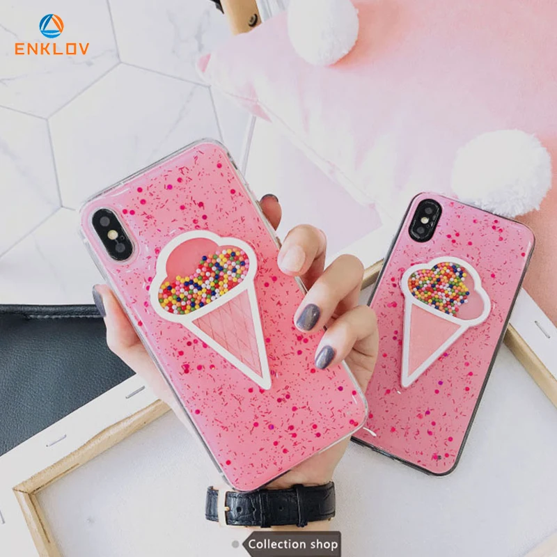 ENKLOV 3D Dynamic Ice Cream Phone Case For iPhone XS Max XR X Pink Case Stereo Flash For iPhone 6 6S 7 8 Plus Cover Case
ENKLOV 3D Dynamic Ice Cream Phone Case For iPhone XS Max XR X Pink Case Stereo Flash For iPhone 6 6S 7 8 Plus Cover Case