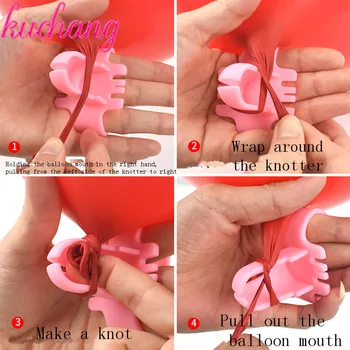 New 1pcs pink blue High quality Air Balloon knotter latex balloon fastener easily knot wedding party balloon accessories
New 1pcs pink blue High quality Air Balloon knotter latex balloon fastener easily knot wedding party balloon accessories