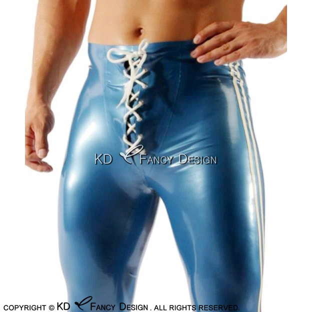 Metallic Blue Sexy Latex Boxer Shorts With White Stripes Lacing At Front Rubber Boy Shorts Underpants Underwear Pants DK-0132
Metallic Blue Sexy Latex Boxer Shorts With White Stripes Lacing At Front Rubber Boy Shorts Underpants Underwear Pants DK-0132