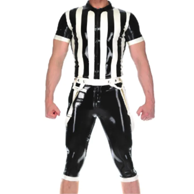 New Latex Uniform Bodysuit Gummi 100% Rubber Sexy Black White Stripes Medium Suit Cosplay Customized Size XXS-XXL
New Latex Uniform Bodysuit Gummi 100% Rubber Sexy Black White Stripes Medium Suit Cosplay Customized Size XXS-XXL