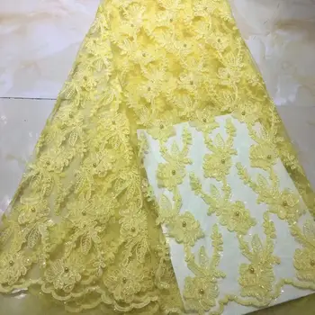 French Glittery African Lace Fabric High Quality Yellow Lace Nigerian Lace Fabric 2019 High Quality Lace With Sequins
French Glittery African Lace Fabric High Quality Yellow Lace Nigerian Lace Fabric 2019 High Quality Lace With Sequins