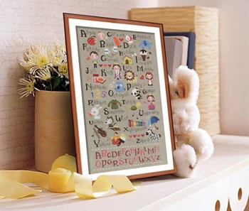 14/16/18/28 Top Quality Lovely Counted Cross Stitch Kit Alphabet Letters List Teaching ABCD Cartoon
14/16/18/28 Top Quality Lovely Counted Cross Stitch Kit Alphabet Letters List Teaching ABCD Cartoon