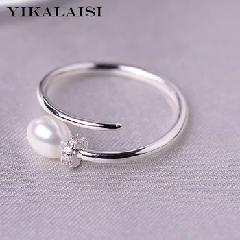 YIKALAISI 925 Sterling Silver Natural Freshwater Pearl Rings Jewelry For Women 5-6mm Size Pearl 4 Color White Pink Purple Black
YIKALAISI 925 Sterling Silver Natural Freshwater Pearl Rings Jewelry For Women 5-6mm Size Pearl 4 Color White Pink Purple Black