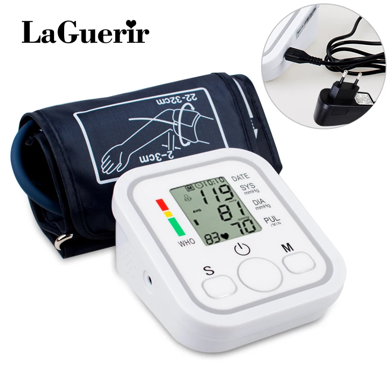 

Home Health Care 1pcs Digital Lcd Upper Arm Blood Pressure Monitor Heart Beat Meter Machine Tonometer for Measuring Automatic