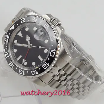 Parnis 40mm Mechanical Watches GMT Sapphire Crystal Man Watch 2019 Diver Watch Automatic relogio masculino Role Luxury Watch Men
Parnis 40mm Mechanical Watches GMT Sapphire Crystal Man Watch 2019 Diver Watch Automatic relogio masculino Role Luxury Watch Men