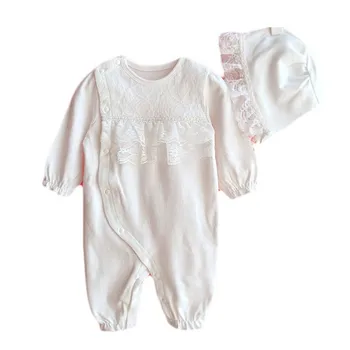 Long Sleeve Newborn Baby Girl Clothes Boutique Formal Princess Lace Jumpsuit & Hats 2-Piece Infant Girls Romper Clothing
Long Sleeve Newborn Baby Girl Clothes Boutique Formal Princess Lace Jumpsuit & Hats 2-Piece Infant Girls Romper Clothing