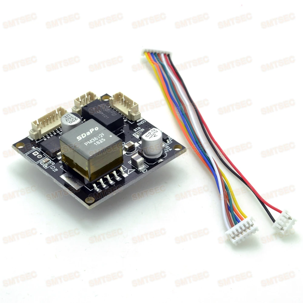 IEEE802.3af PoE Board Module 12W 12V 1A 38X38mm POE Module for SMTSEC CCTV Security Camera Board Camera IP Camera Module POE1A
IEEE802.3af PoE Board Module 12W 12V 1A 38X38mm POE Module for SMTSEC CCTV Security Camera Board Camera IP Camera Module POE1A