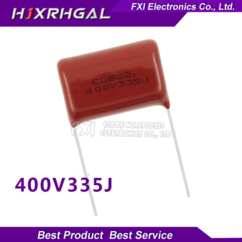 10PCS 400V335J 3.3uF Pitch 25mm 400V 335 3300nf CBB Polypropylene film capacitor new
10PCS 400V335J 3.3uF Pitch 25mm 400V 335 3300nf CBB Polypropylene film capacitor new