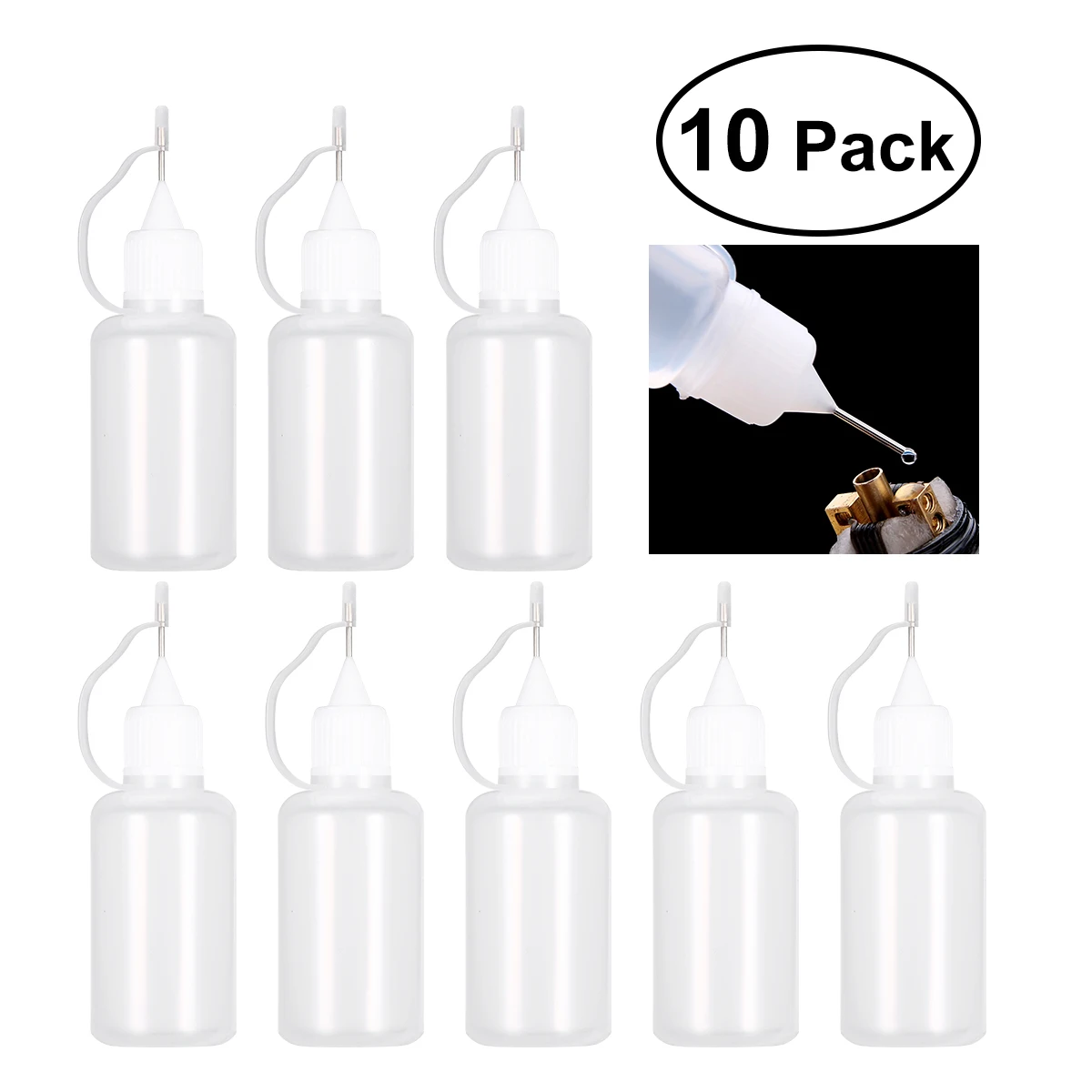 ULTNICE 10Pcs 30ml Needle Tip Bottle Applicator DIY Quilling Tool Precision Bottle (White)
ULTNICE 10Pcs 30ml Needle Tip Bottle Applicator DIY Quilling Tool Precision Bottle (White)