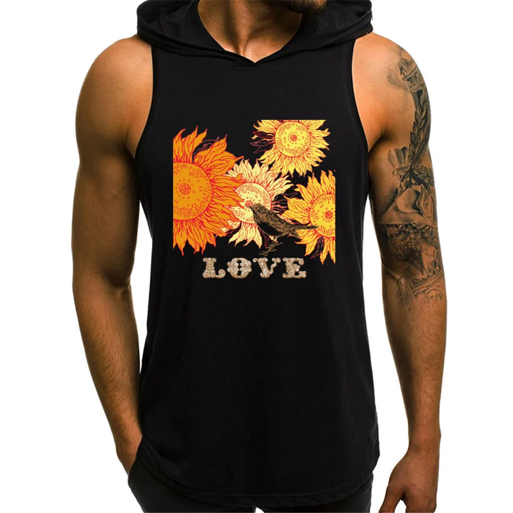 Men Hooded tank top Fashion Printing Sport gym clothing Casual Shirts bodybuilding Sleeveless Vest Tops debardeur tank top men
Men Hooded tank top Fashion Printing Sport gym clothing Casual Shirts bodybuilding Sleeveless Vest Tops debardeur tank top men
