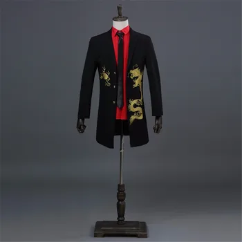 Mens Long Jackets Costume Homme Mens Blazers Long Blazer Men Blaser Masculino Dragon Blazer Masculino 
Mens Long Jackets Costume Homme Mens Blazers Long Blazer Men Blaser Masculino Dragon Blazer Masculino