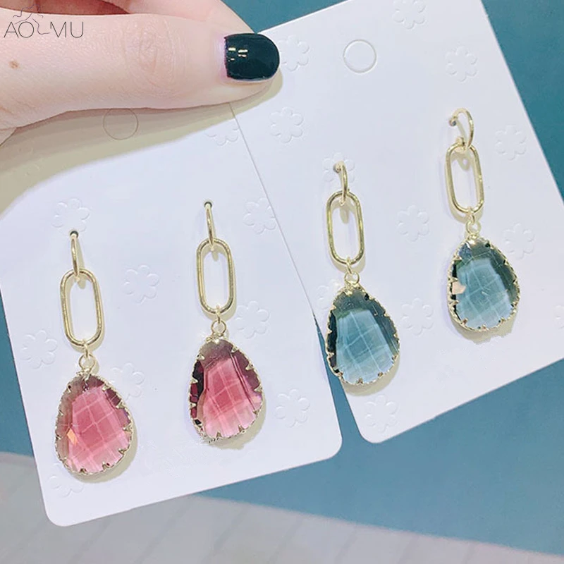 AOMU New Fashion S925 Sterling Silver Pin Wine Red Transparent Irregular Waterdrop Long Dangle Earrings for Women Girl
AOMU New Fashion S925 Sterling Silver Pin Wine Red Transparent Irregular Waterdrop Long Dangle Earrings for Women Girl