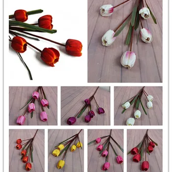 5pcs Tulip Bunch Flower 5 Heads/piece Fake Tulips 38.2" for Wedding Centerpieces Home Party Artificial Decorative Flowers
5pcs Tulip Bunch Flower 5 Heads/piece Fake Tulips 38.2" for Wedding Centerpieces Home Party Artificial Decorative Flowers