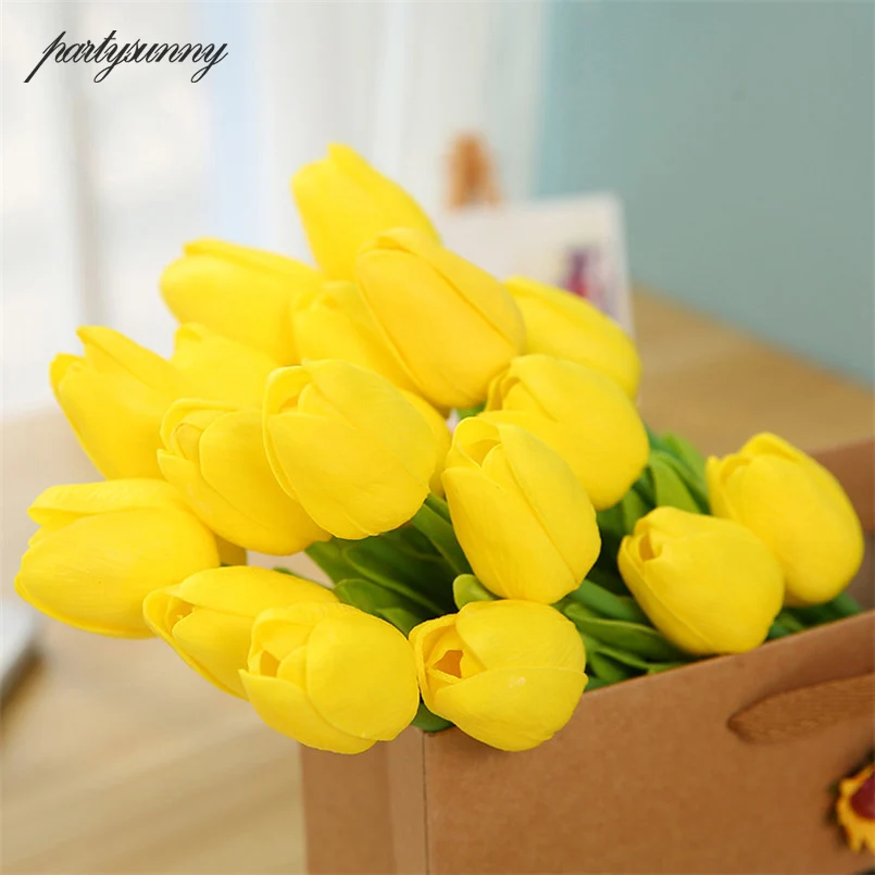 1PC Artificial Tulips Fake Flowers PU Flores Artificiales Para Decora Mini Tulip for Home Wedding Decoration DIY Cheap Flower
1PC Artificial Tulips Fake Flowers PU Flores Artificiales Para Decora Mini Tulip for Home Wedding Decoration DIY Cheap Flower