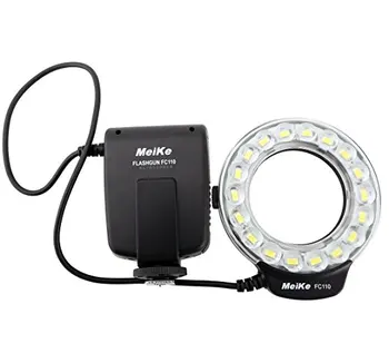 

Meike FC-110 LED Macro Ring Flash Light For Canon EOS 5D Mark II III 6D 7D 50D 60D 70D 450D 550D 600D 650d 700D 1000D 1100D