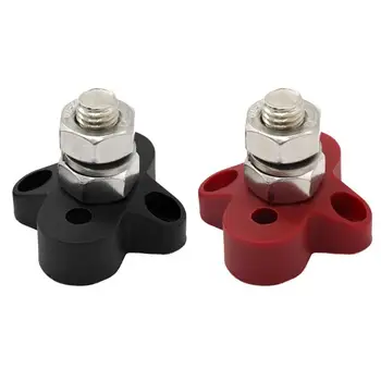 DC 48V Terminal Block Bus Bar M10 Heavy Duty Positive Power Distribution Stud Terminal Block with 2 Screws
DC 48V Terminal Block Bus Bar M10 Heavy Duty Positive Power Distribution Stud Terminal Block with 2 Screws