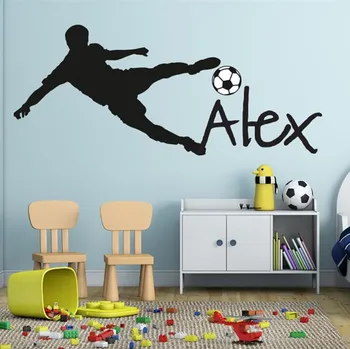 Football wall cup peel Soccer Ball Personalized Name Vinyl Wall Decal Sticker Art Children Wall Sticker Kids Room Decor Y-91
Football wall cup peel Soccer Ball Personalized Name Vinyl Wall Decal Sticker Art Children Wall Sticker Kids Room Decor Y-91