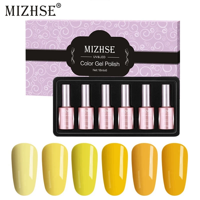 MIZHSE Nail Gel Polish 18ml Yellow Series Pure Color Varnish Soak Off Nail UV LED Gel Lacquer French Style UV Gel Nail Polish
MIZHSE Nail Gel Polish 18ml Yellow Series Pure Color Varnish Soak Off Nail UV LED Gel Lacquer French Style UV Gel Nail Polish