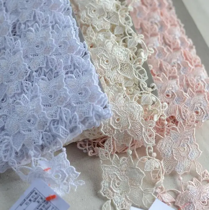 Hot !!! Beautiful High 5 Meters Embroidered Lace Ribbon Soft Lace Trim Fabric Handmade DIY Clothes Skirt Sewing Craft Decoration
Hot !!! Beautiful High 5 Meters Embroidered Lace Ribbon Soft Lace Trim Fabric Handmade DIY Clothes Skirt Sewing Craft Decoration