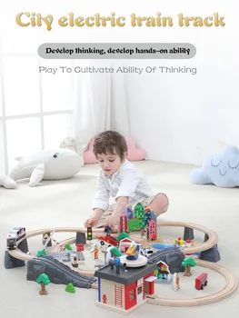 Wooden Toy Electric Train Track Suit 1-7 Years Old Children's Magnetic Train Diecast Slot Toy Rail Car Wooden Train Tracks Set
Wooden Toy Electric Train Track Suit 1-7 Years Old Children's Magnetic Train Diecast Slot Toy Rail Car Wooden Train Tracks Set