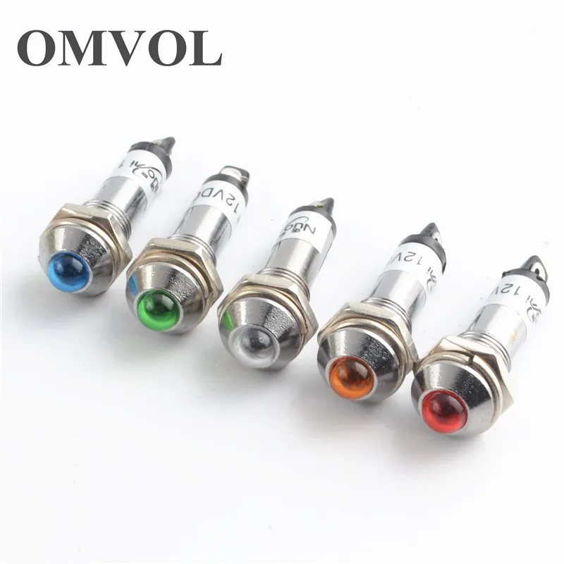 10PCS signal light 8mm pilot lamp signal light 12V 24V 220V LED indicator light 
10PCS signal light 8mm pilot lamp signal light 12V 24V 220V LED indicator light