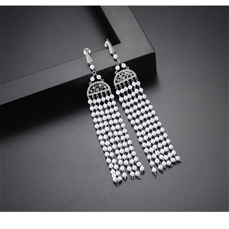 Luxury women's stud earrings zubin zirconia crystals with pearls tassels party fashion elegant earrings for ladies
Luxury women's stud earrings zubin zirconia crystals with pearls tassels party fashion elegant earrings for ladies