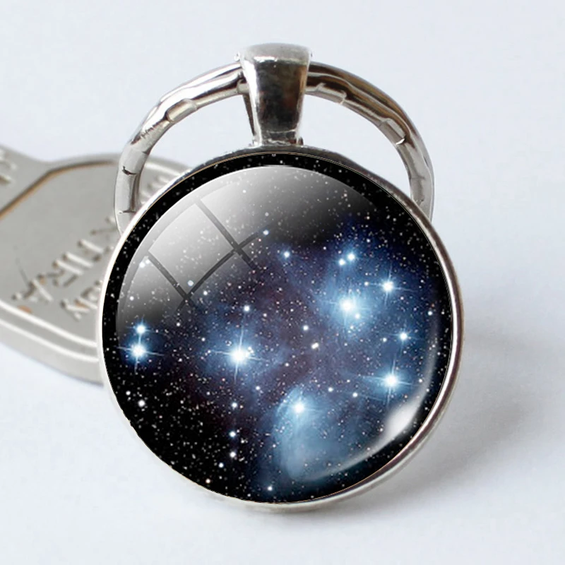 Pleiades star cluster Pendant keychains Galaxy key rings Space universe pendant key ring for him Art Gifts for Her
Pleiades star cluster Pendant keychains Galaxy key rings Space universe pendant key ring for him Art Gifts for Her