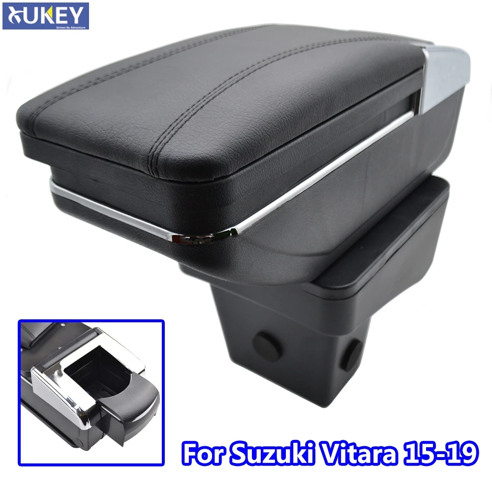 For Suzuki Vitara 2015-2019 Storage Box Armrest Content Arm Rest Rotatable Black Leather Ashtray 2016
For Suzuki Vitara 2015-2019 Storage Box Armrest Content Arm Rest Rotatable Black Leather Ashtray 2016