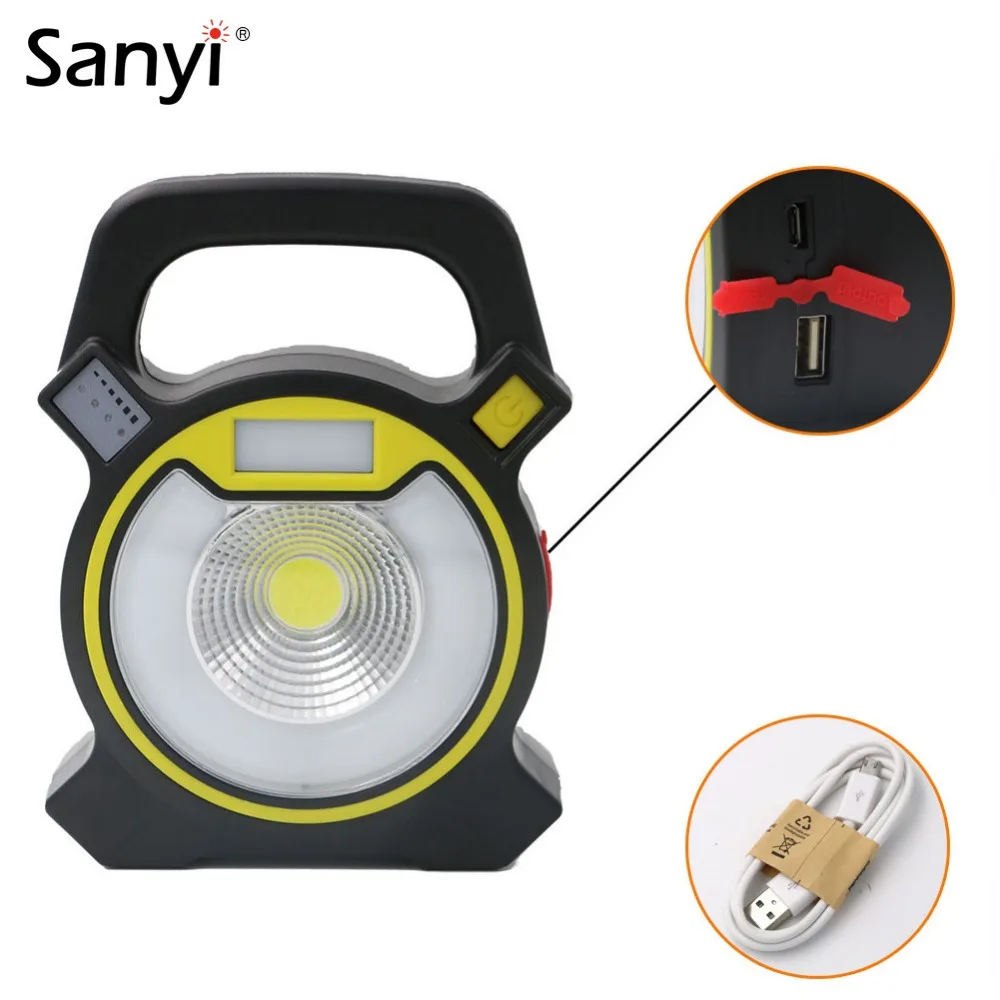 COB LED Portable Spotlight Searchlight USB Rechargeable 18650 Flashlight Handheld Work Light Lantern for Camping Night Fishing
COB LED Portable Spotlight Searchlight USB Rechargeable 18650 Flashlight Handheld Work Light Lantern for Camping Night Fishing