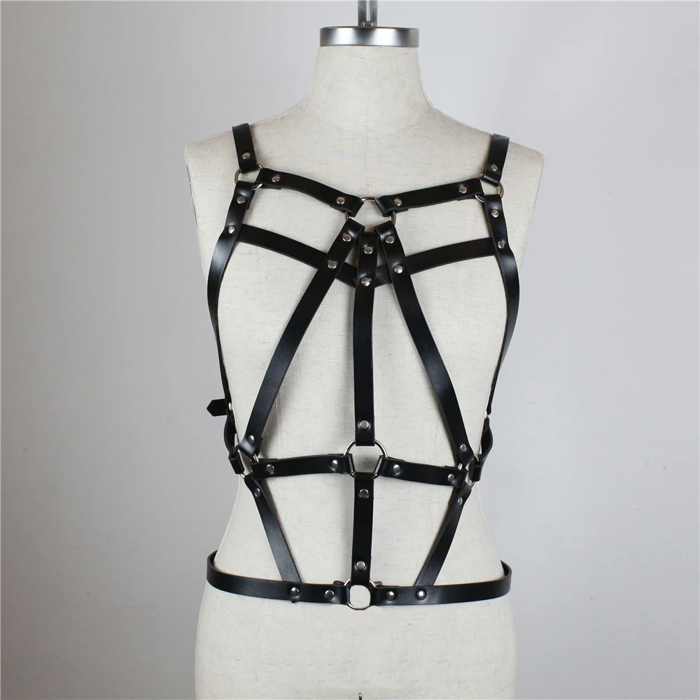 2019 New Arrival Women Hollow Out Leather Lingerie Black Adjustable Straps Body Bondage Womens Underwear Sexy Harness For Female
2019 New Arrival Women Hollow Out Leather Lingerie Black Adjustable Straps Body Bondage Womens Underwear Sexy Harness For Female