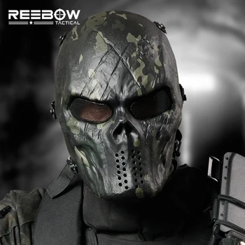 REEBOW TACTICAL Outdoor Airsoft Paintball Mask One Size Camouflage Horror Masks for Skull Head Shooting Hunting Military SWAT
REEBOW TACTICAL Outdoor Airsoft Paintball Mask One Size Camouflage Horror Masks for Skull Head Shooting Hunting Military SWAT