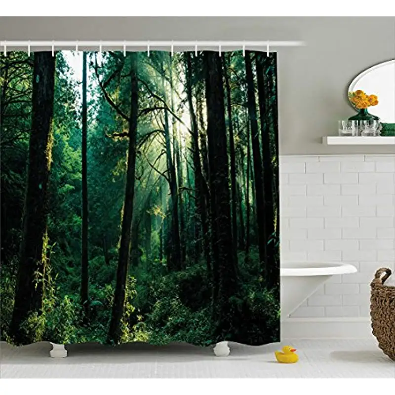 Vixm Nature Shower Curtain Sunset in Woods Sun Beaming Through Forest Trees Wilderness Scenery Fabric Bath Curtains
Vixm Nature Shower Curtain Sunset in Woods Sun Beaming Through Forest Trees Wilderness Scenery Fabric Bath Curtains