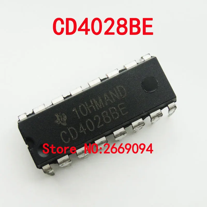 10 шт./20 шт. CD4028BE CD4028 HEF4028BP DIP-16 кодировщики декодеры мультиплексоры