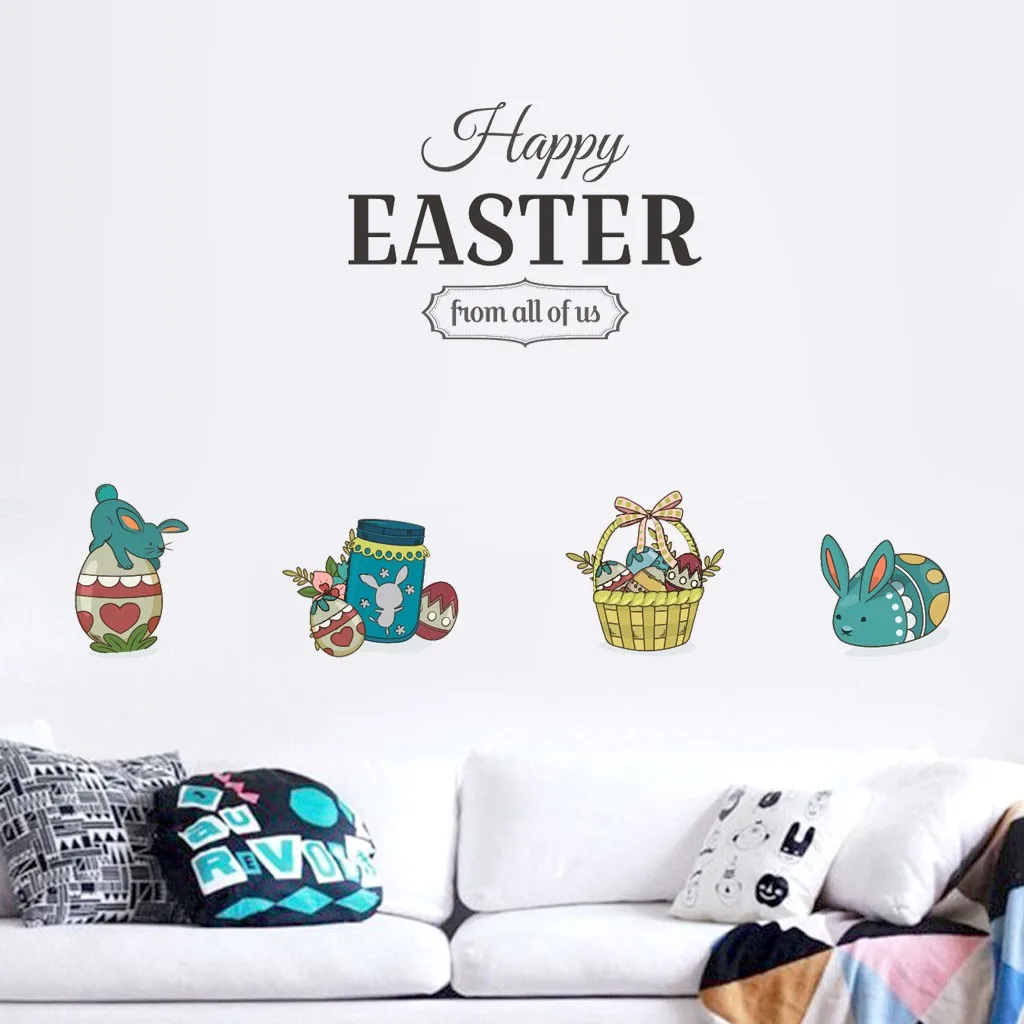 3D stickers Bunny Wall Furniture Stickers Happy Easter glitter vinyl heat transfer holographic clothes inkjet stencil
3D stickers Bunny Wall Furniture Stickers Happy Easter glitter vinyl heat transfer holographic clothes inkjet stencil