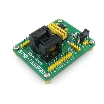 STM8-TSSOP20 # STM8 Programming Adapter IC Test Socket for TSSOP20 Package 0.65mm Pitch with SWIM Port
STM8-TSSOP20 # STM8 Programming Adapter IC Test Socket for TSSOP20 Package 0.65mm Pitch with SWIM Port
