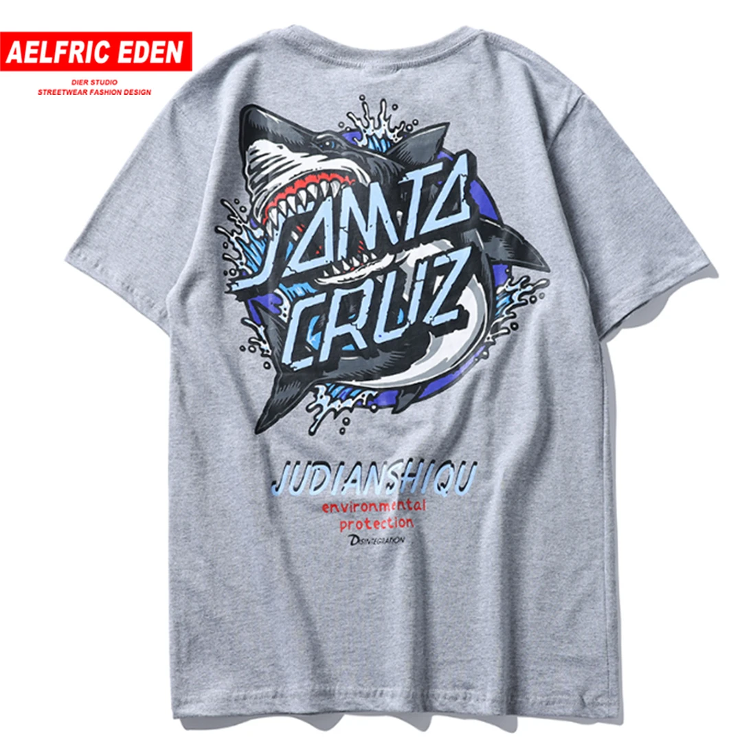 Aelfric Eden 2019 Shark Printed New Fashion Harajuku Men T Shirts Cotton Creative Streetwear Tshirt Summer Short Sleeve Tees
Aelfric Eden 2019 Shark Printed New Fashion Harajuku Men T Shirts Cotton Creative Streetwear Tshirt Summer Short Sleeve Tees